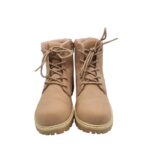 Ghete copii Alive 35, imitație de piele, bej, imblanite - imagine 3