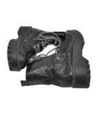 Ghete dama Zara 39, imitație de piele, negru - imagine 4