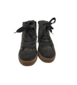 Ghete dama Rieker 40, material textil, gri,  imblanite - imagine 3