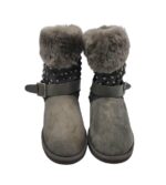 Cizme dama Koolabura 41, piele intoarsa, piele, gri, imblanite - imagine 3