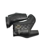 Botine dama Fatih 38, piele, negru - imagine 4