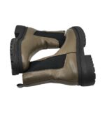 Ghete dama About You 41, imitație de piele, material textil, piele, gri - imagine 4