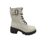 Ghete dama Graceland 35, imitație de piele, alb