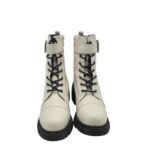 Ghete dama Graceland 35, imitație de piele, alb - imagine 3