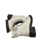 Ghete dama Graceland 35, imitație de piele, alb - imagine 4