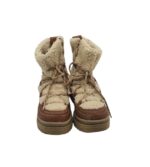 Ghete copii Lilly & Dan 34, imitație de piele, material textil, maro, captusite - imagine 3