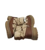 Ghete copii Lilly & Dan 34, imitație de piele, material textil, maro, captusite - imagine 4