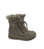 Ghete dama Easy Street 39, imitație de piele, gri, imblanite