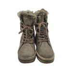 Ghete dama Easy Street 39, imitație de piele, gri, imblanite - imagine 3