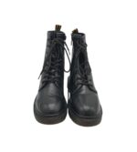 Ghete dama 38, imitație de piele, negru - imagine 3