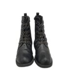 Ghete dama Boulevard 41, imitație de piele, negru - imagine 3