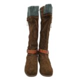 Cizme dama 39, material textil, maro, captusite - imagine 5