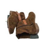 Cizme dama 39, material textil, maro, captusite - imagine 3