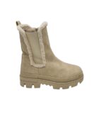 Ghete dama 38, imitatie de piele, bej, captusite