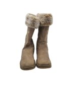 Cizme copii Graceland 34, imitație de piele, bej, imblanite - imagine 3