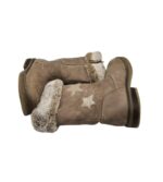 Cizme copii Graceland 34, imitație de piele, bej, imblanite - imagine 4