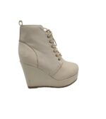 Ghete dama 39, imitație de piele, alb