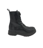 Ghete dama Tamaris 41, piele, imitatie de piele, negru