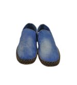 Espadrile barbati  43, material textil, albastru - imagine 3