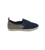 Espadrile barbati H&M 45, material textil, albastru alb