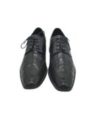 Pantofi barbati Borelli 43, piele, negru - imagine 3