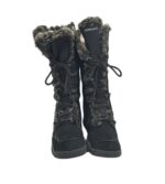 Cizme dama Skechers 40, piele intoarsa, negru, captusite - imagine 3