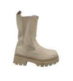 Ghete dama Lucky Shoes 37, imitație de piele, crem