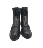 Ghete dama Via 41, piele, negru - imagine 3