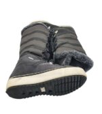 Cizme dama 39, material textil, piele intoarsa, gri, imblanite - imagine 4