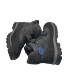 Ghete copii Sneakers 37, imitatie de piele, negru, imblanite - imagine 4