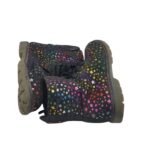 Ghete copii 35, material textil, negru multicolor - imagine 4