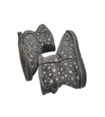 Cizme dama 36, material textil, gri, imblanite - imagine 4