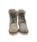 Ghete dama Landrover 37, piele intoarsa, gri, imblanite - imagine 3