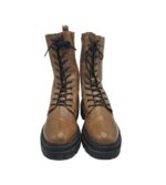 Ghete dama Lemon Tree 39, imitație de piele, maro - imagine 3