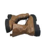 Ghete dama Lemon Tree 39, imitație de piele, maro - imagine 4