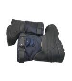 Cizme copii 35, material textil, alte materiale, albastru, imblanite - imagine 4