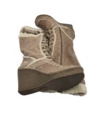 Cizme dama S' Oliver 38, piele intoarsa, bej, captusite - imagine 4