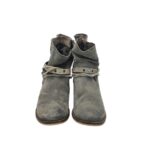 Botine dama Bullboxer 38, piele intoarsa, gri - imagine 3