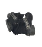 Botine dama Bullboxer 38, piele intoarsa, negru - imagine 4