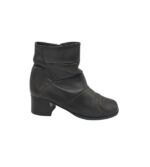 Botine dama Mattil 39, piele, negru