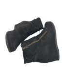 Botine dama Janet D 39, piele intoarsa, negru - imagine 4