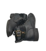 Ghete dama Findlay 40, imitație de piele, material textil, negru - imagine 4