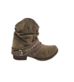 Botine dama Bullboxer 38, piele intoarsa, maro