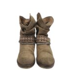 Botine dama Bullboxer 38, piele intoarsa, maro - imagine 3