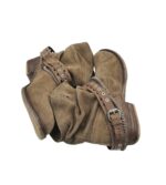 Botine dama Bullboxer 38, piele intoarsa, maro - imagine 4