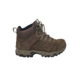 Ghete barbati Meindl 41, material textil, piele intoarsa, maro, Gore tex