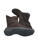 Cizme dama 40, piele intoarsa, negru, imblanite - imagine 4