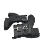 Ghete dama Tamaris 41, piele, negru - imagine 4