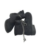 Botine dama Esmara 39, material textil, negru - imagine 4