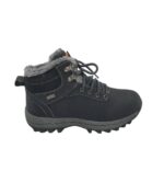 Ghete barbati 41, imitație de piele, negru, imblanite